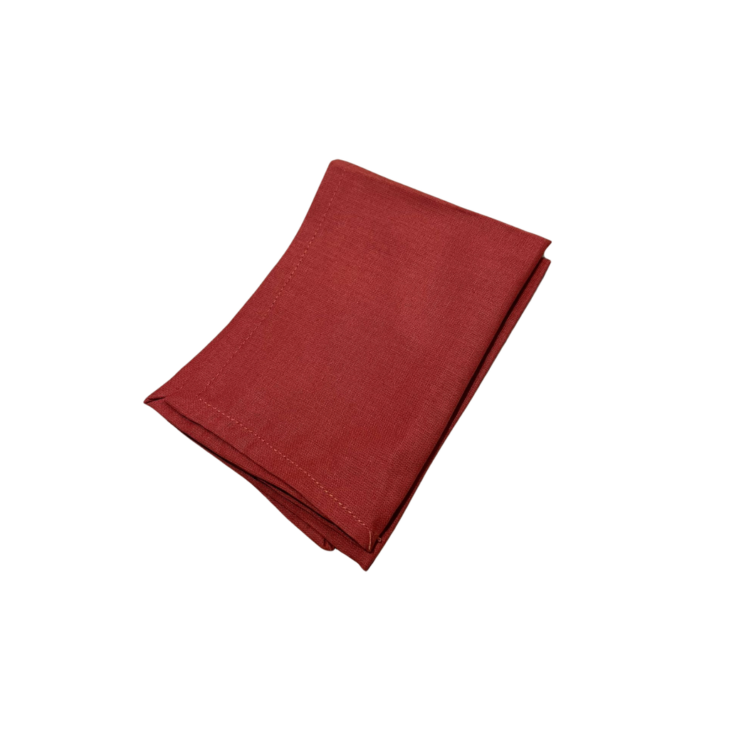 Serviette en coton terracotta