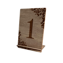 Numéro de table en bois (10)