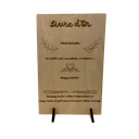 Pancarte livre d'or en bois