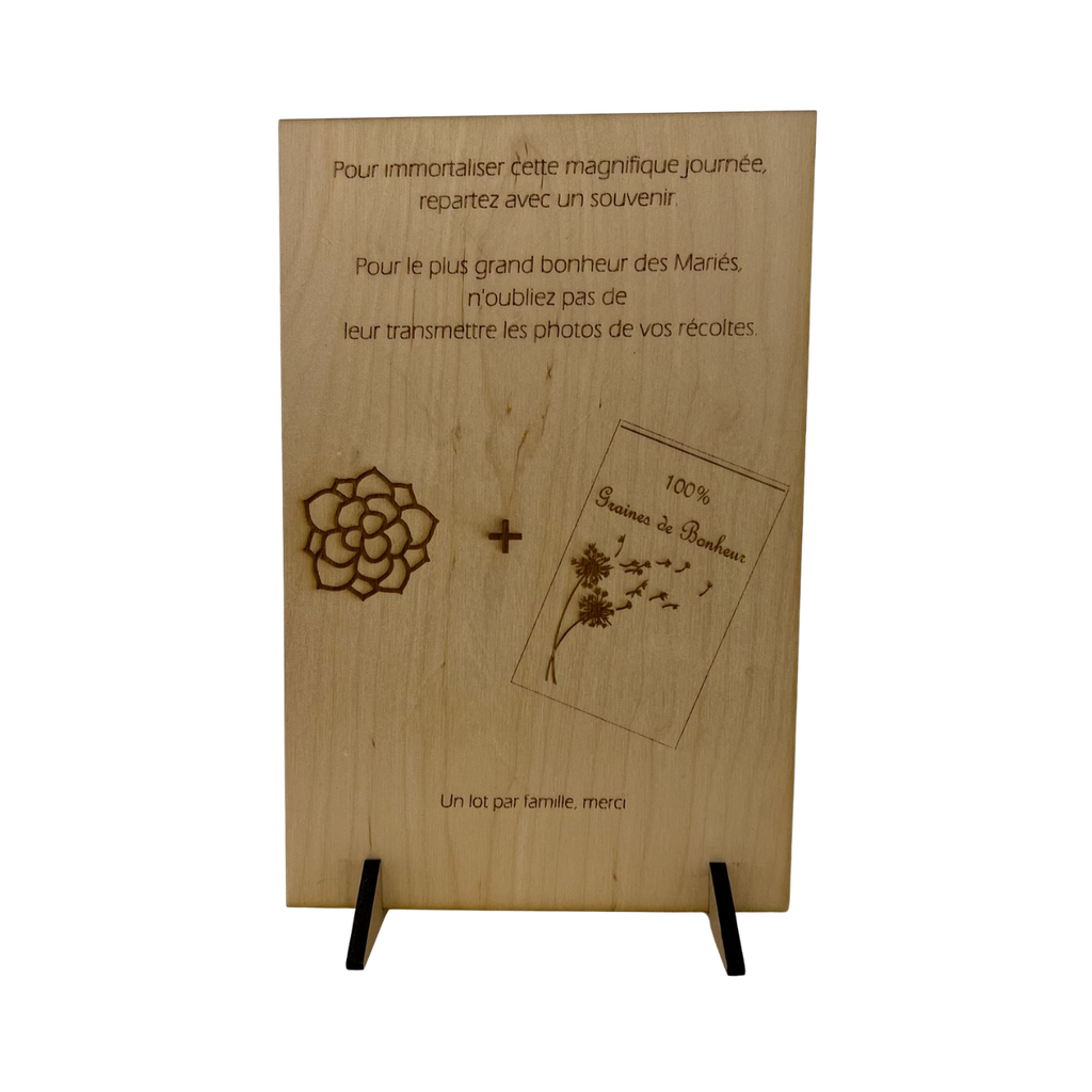 Pancarte souvenirs en bois