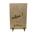 Pancarte urne en bois