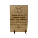 Pancarte livre d'or photo en bois