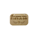 Pancarte maman arrive en bois
