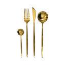 Couverts dorés (par 4 pièces)