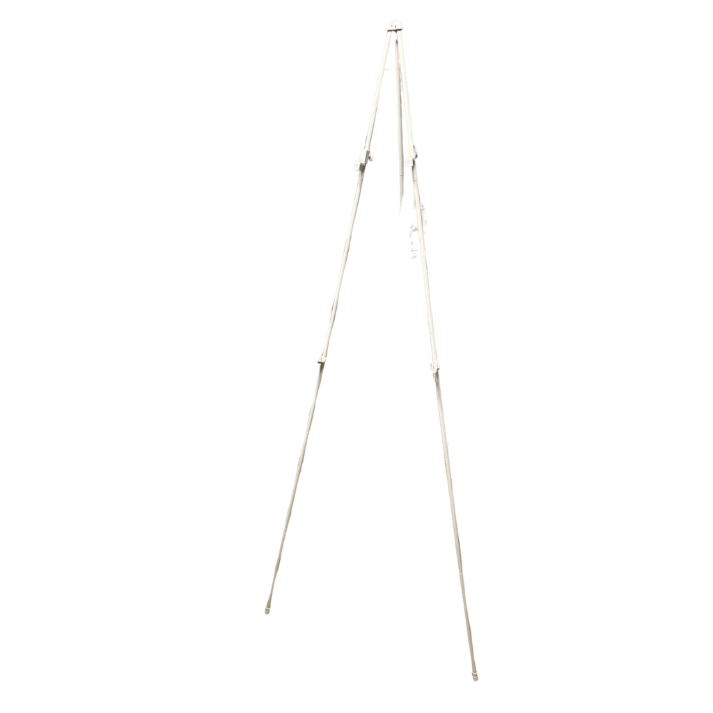 Chevalet pliable en métal blanc