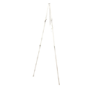 Chevalet pliable en métal blanc