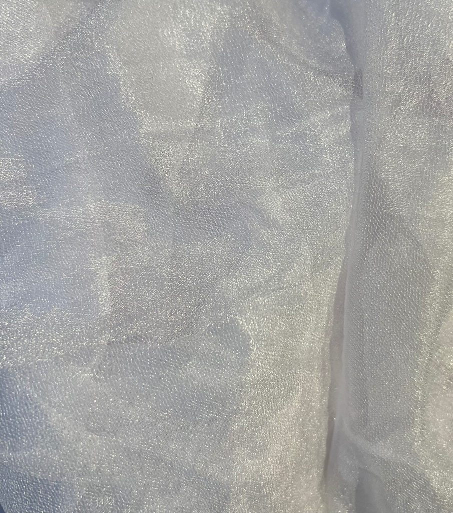 Voile scintillant blanc