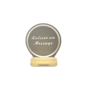 Néon à piles blanc chaud "Laisser un message"