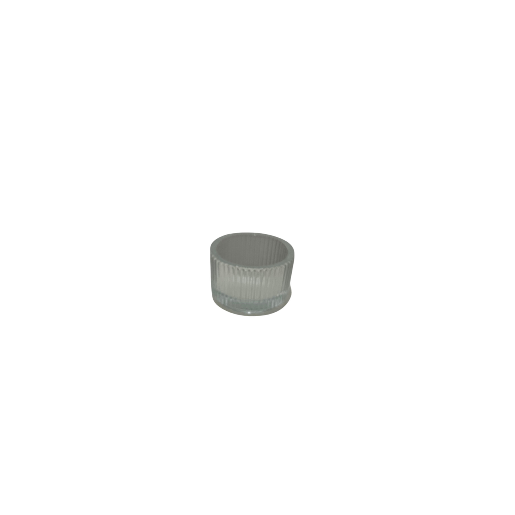 Bougeoir rond en verre