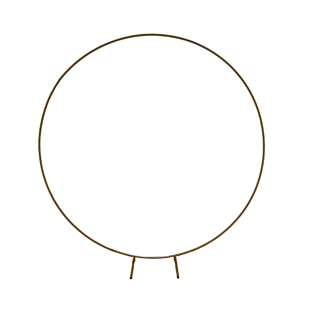 Arche circulaire métallique dorée en kit