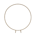 Arche circulaire métallique dorée en kit