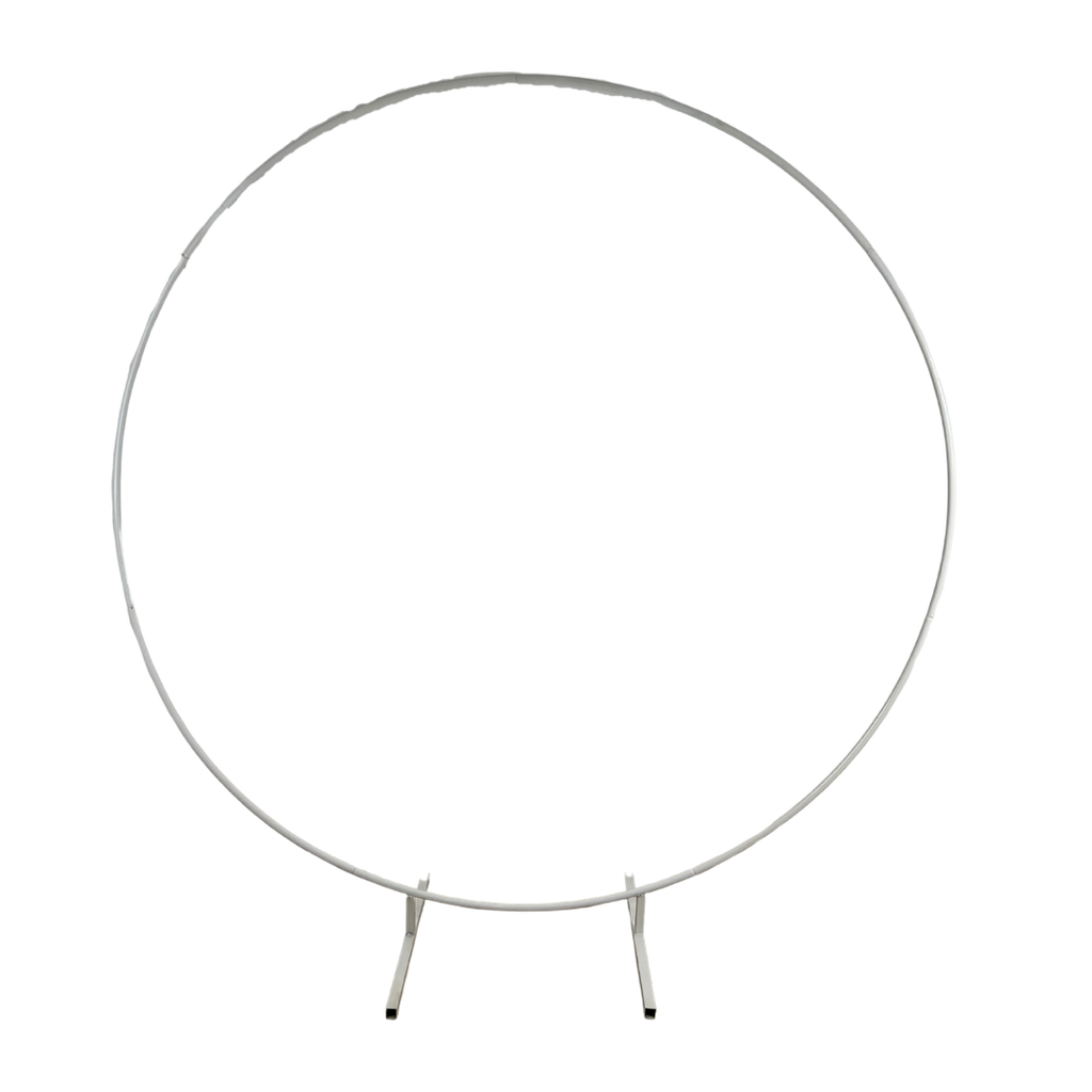 Arche circulaire métallique blanche en kit