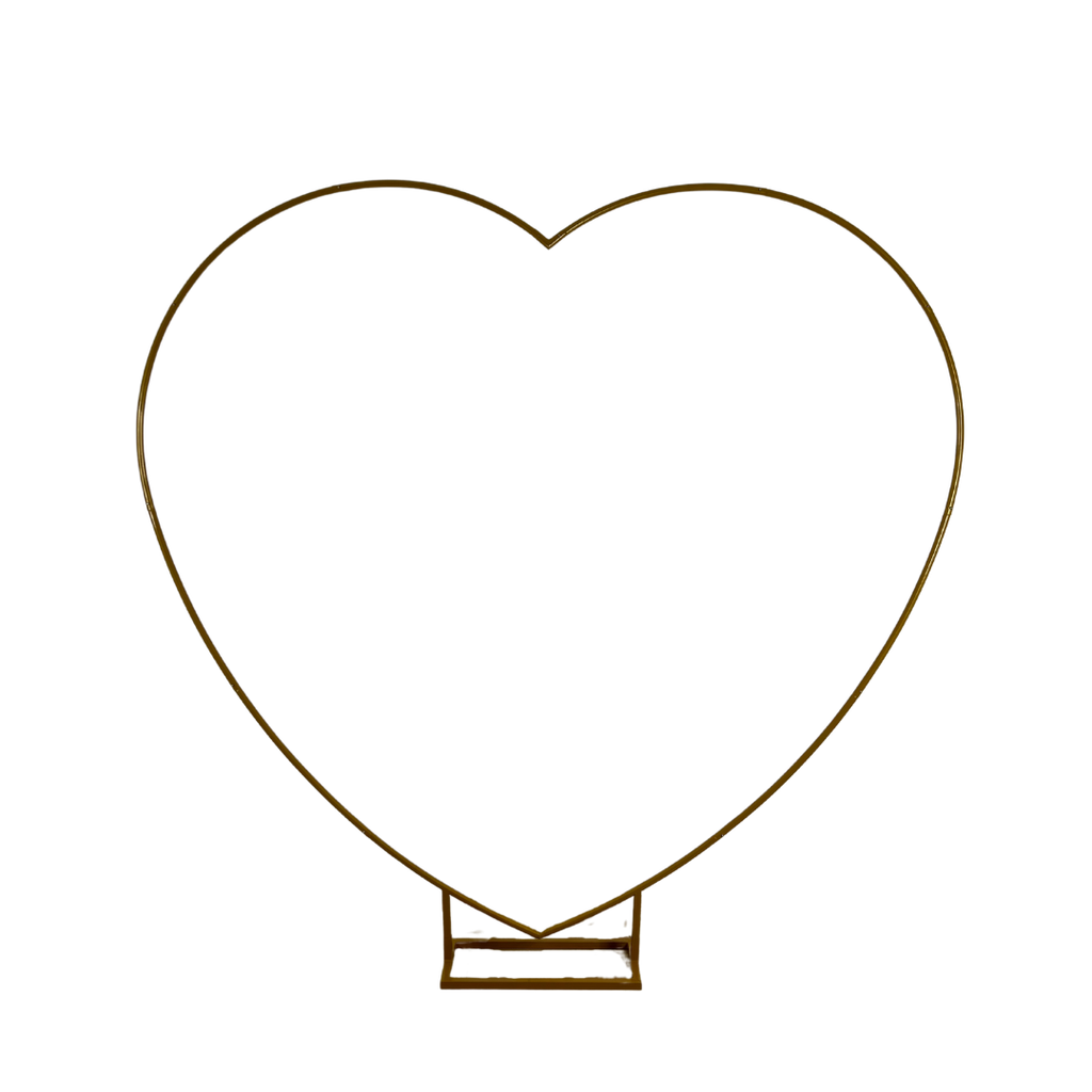 Arche coeur métallique dorée en kit