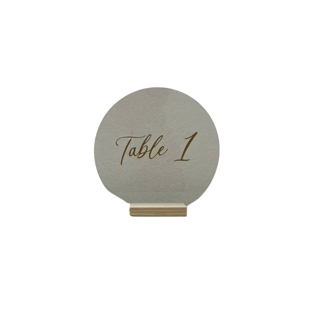 Numéro de table rond en plexiglass (6)