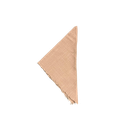 Serviette en coton beige à franges