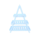 Etagère en bois blanc triangulaire