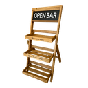 Etagère en bois brut "BAR"