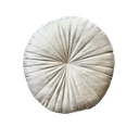 Coussin rond ivoire