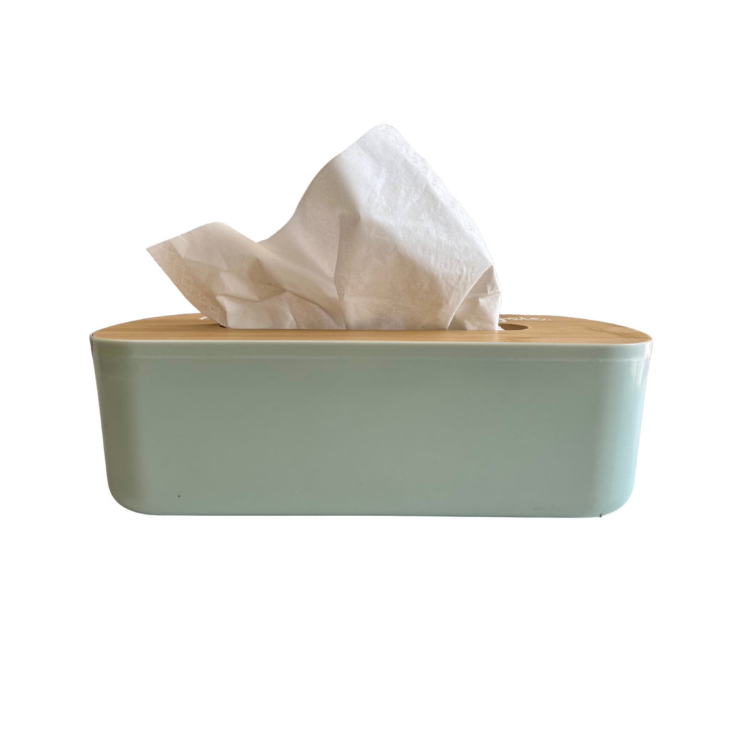 Boîte pour mouchoirs vert sauge