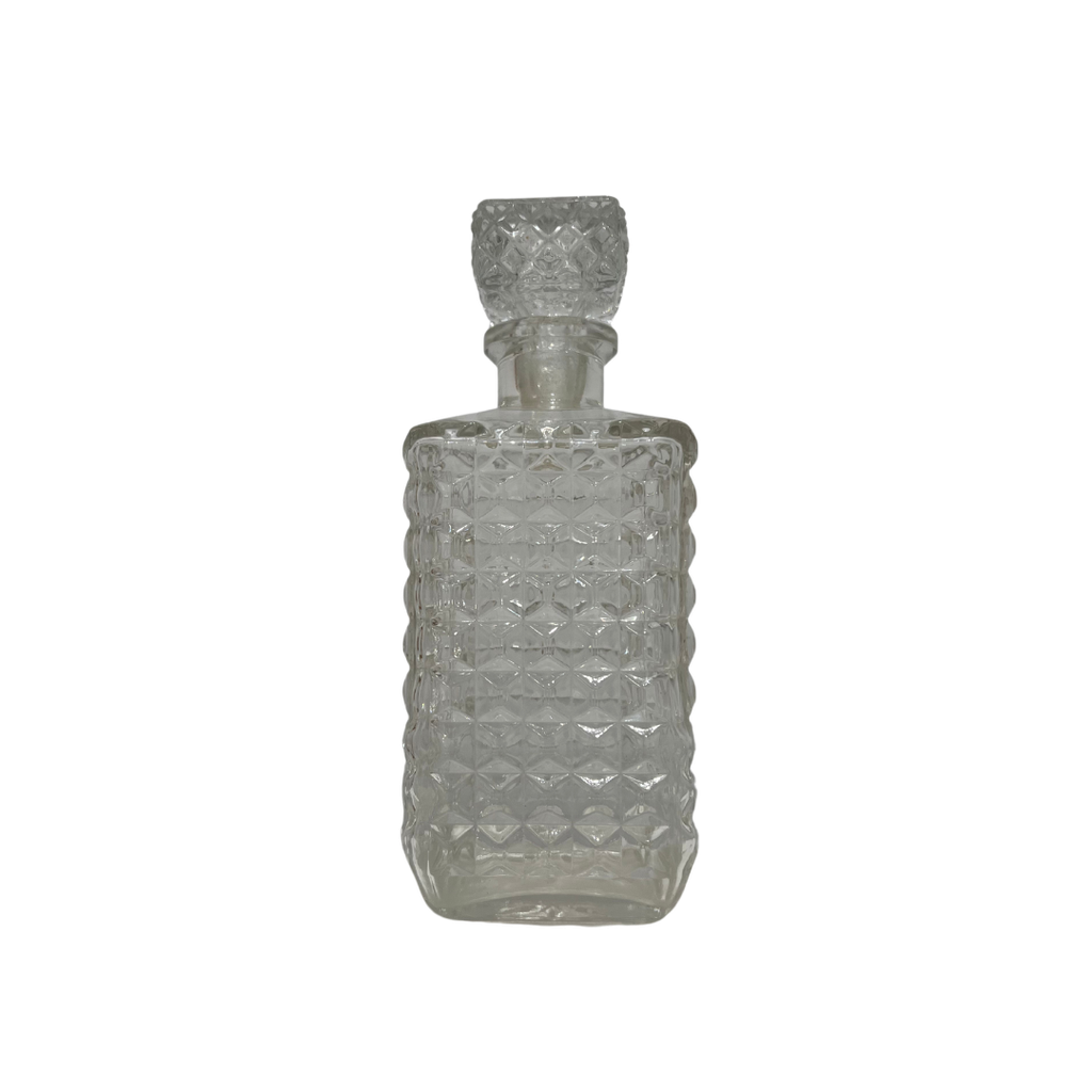 Carafe en verre avec bouchon carré