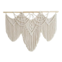 Tapisserie murale en macramé tissé 