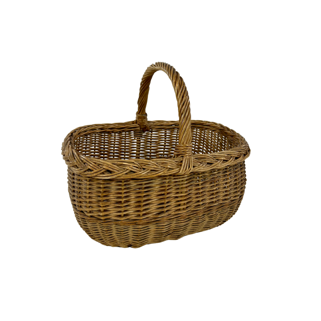 Panier en osier avec anse