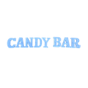 Lettres lumineuses à piles "CANDY BAR"