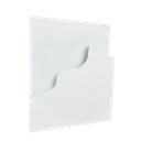 Panneau en métal blanc "Vagues" (à personnaliser)