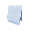 Panneau en métal blanc "Sandwich" (personnalisation comprise)