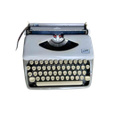 Machine à écrire grise
