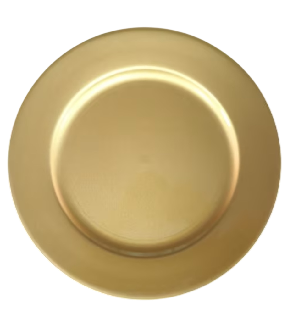 Sous assiette doré lisse