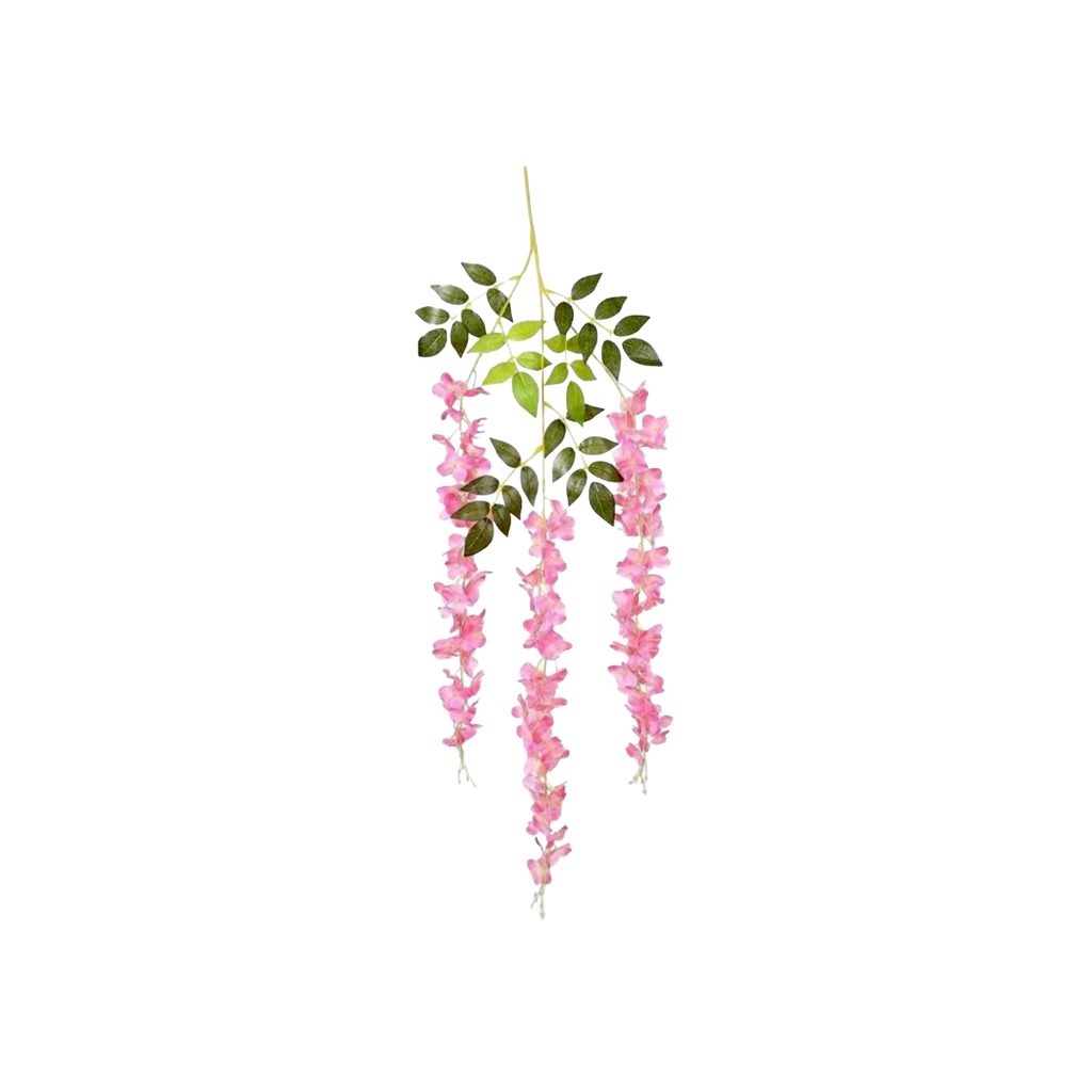 Tige de fleurs artificielles rose bonbon