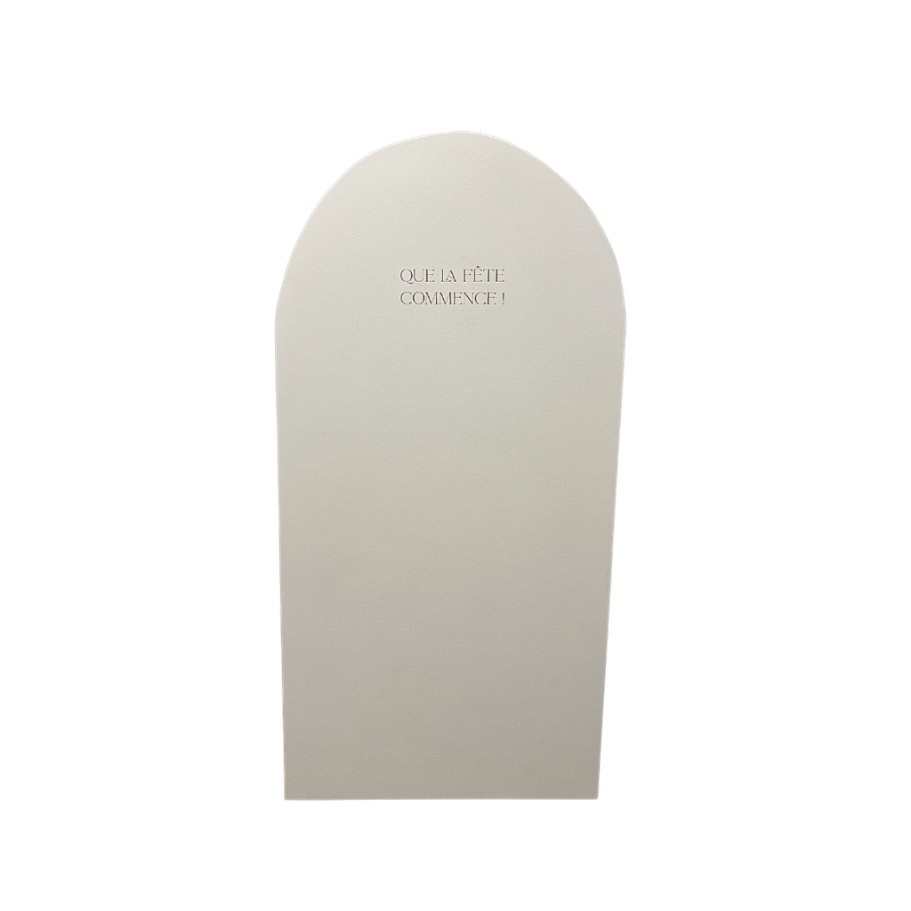 Panneau en bois blanc vouté (personnalisation comprise)