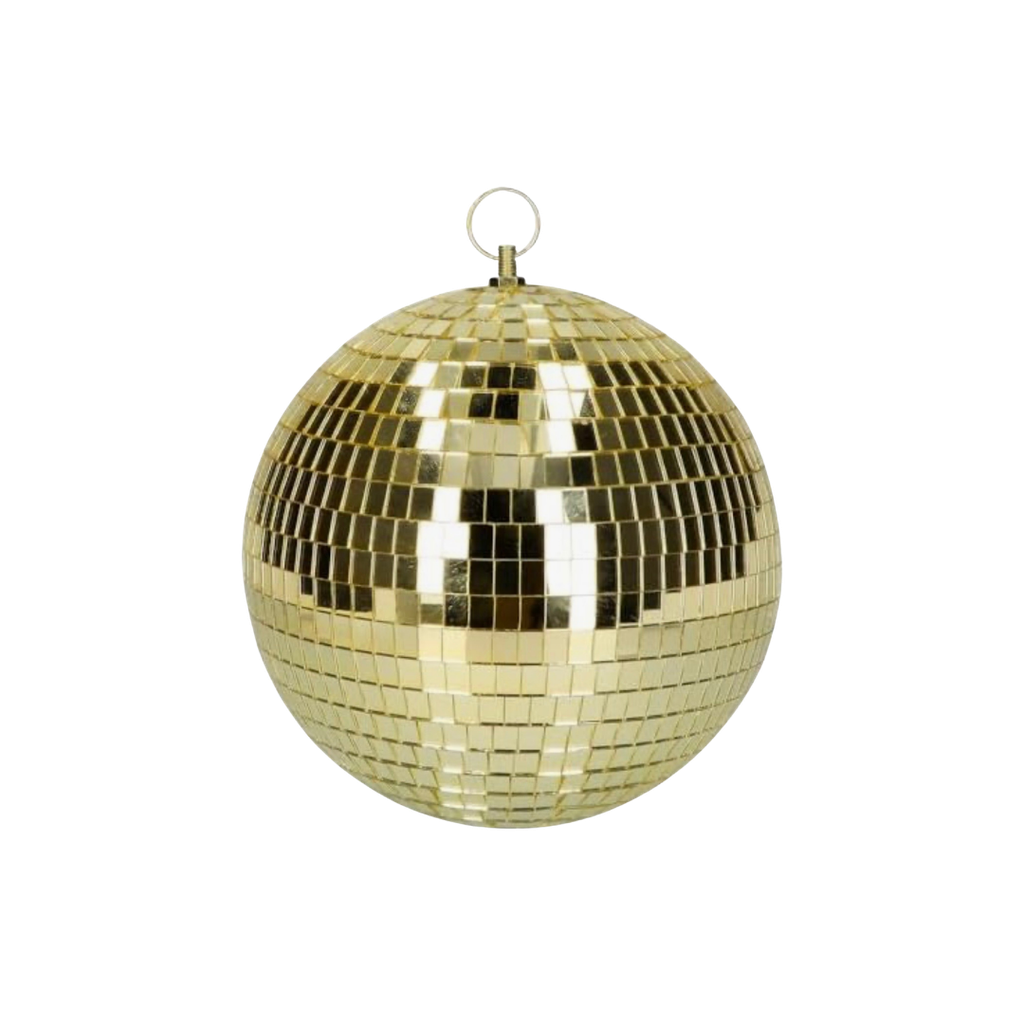 Boule à facettes dorée moyen format