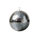 Boule à facettes argentée moyen format