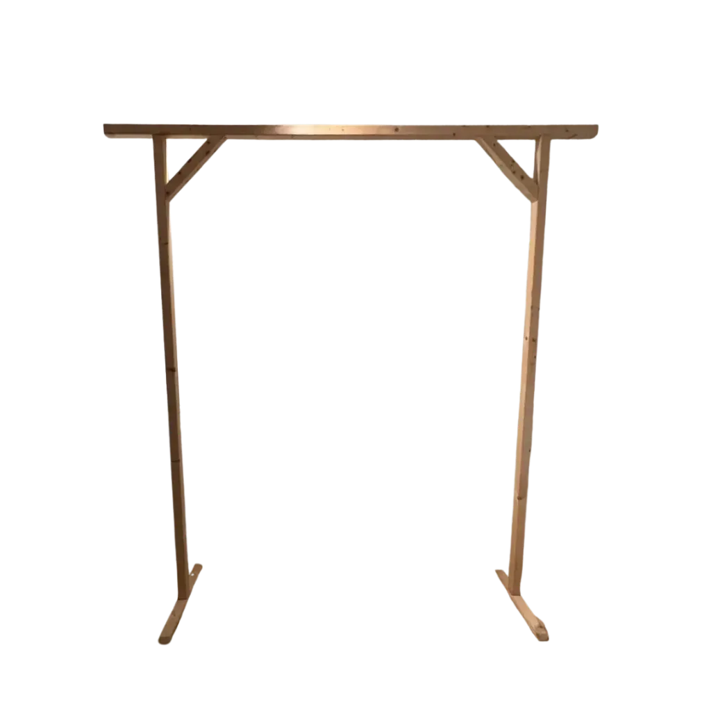 Arche rectangulaire en bois brut