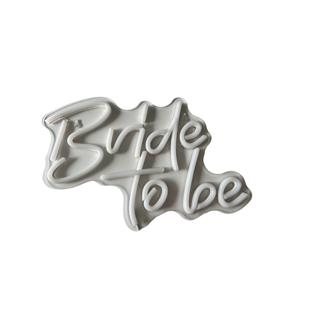 Néon à prise blanc froid "Bride to be"