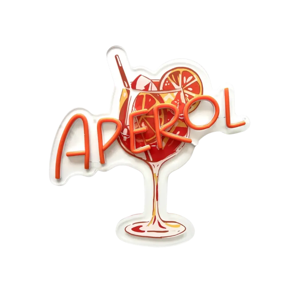 [NPOA] Néon à prise orange "Aperol"