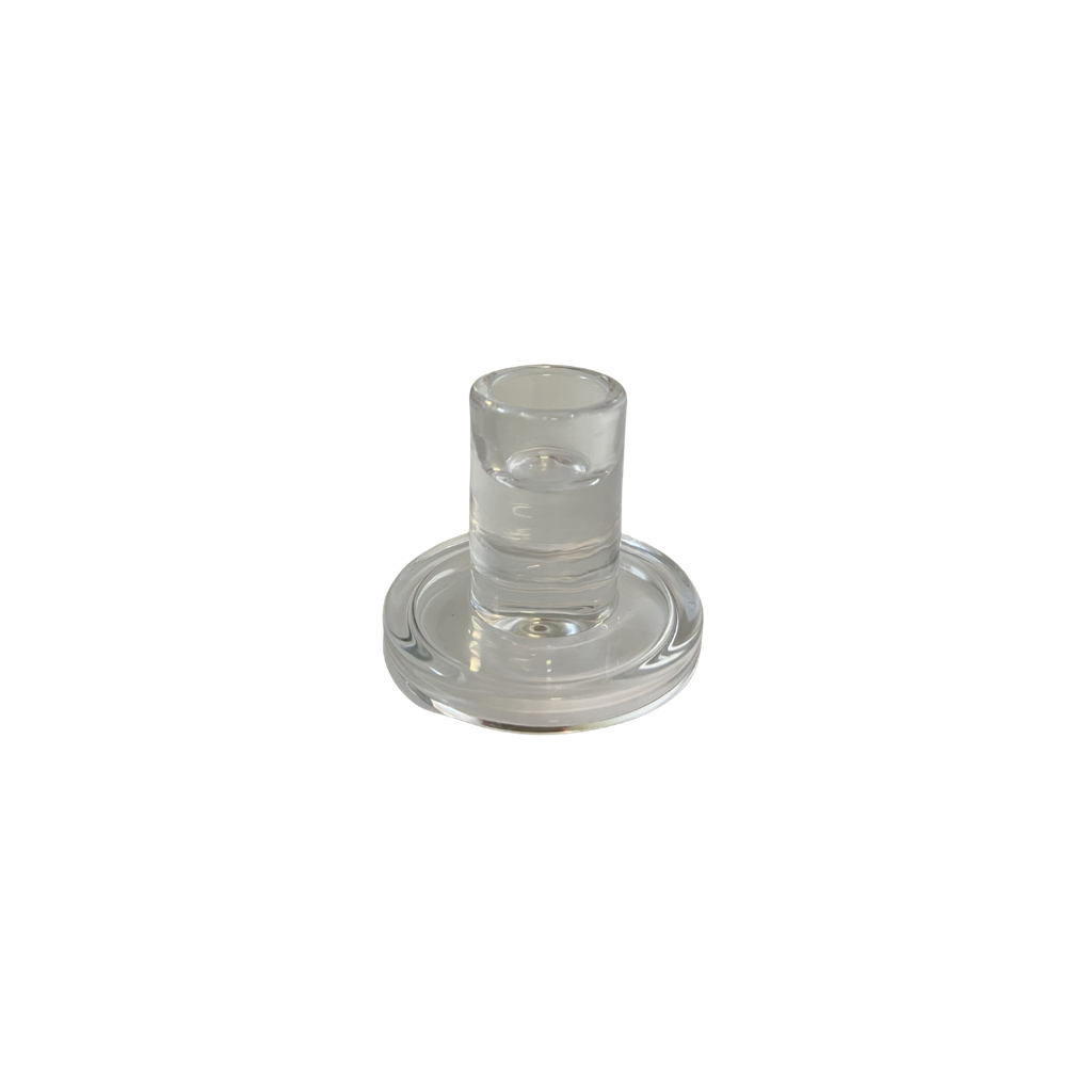 Chandelier en verre transparent