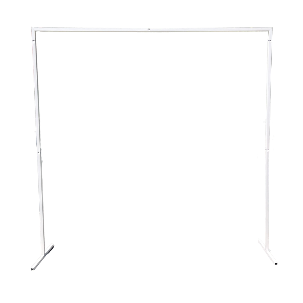 Arche carrée en métal blanc kit