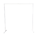 Arche carrée en métal blanc kit