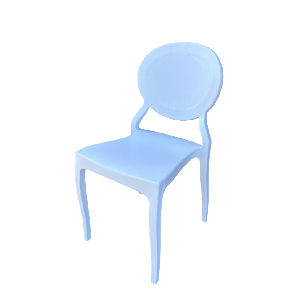 Chaise blanche en plastique dur