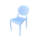 Chaise blanche en plastique dur