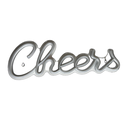 Néon à prise blanc chaud "Cheers"