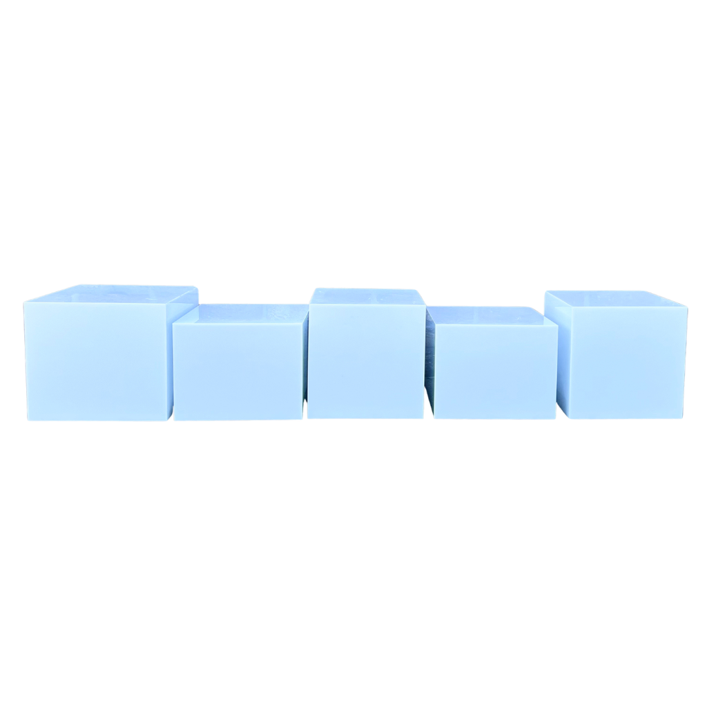[5PPB] 5 présentoirs en plexiglas blanc