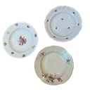 Assiette profonde fleurie dépareillée