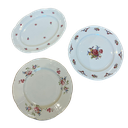 Plat fleuri dépareillé