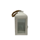Lanterne en métal blanc