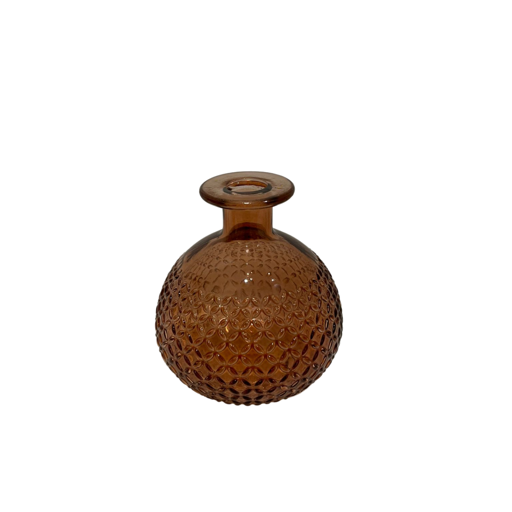 Vase en verre orange