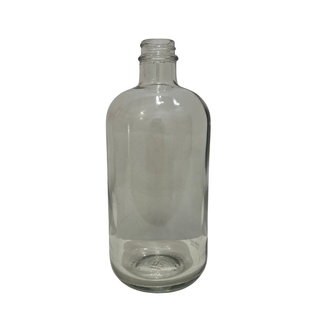 Bouteille en verre transparent